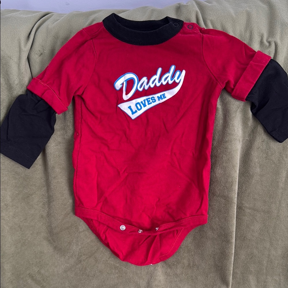 Circo Red and Black Bodysuit with Sporty Design